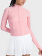 Zip-Up Long Sleeve Sports Jacket