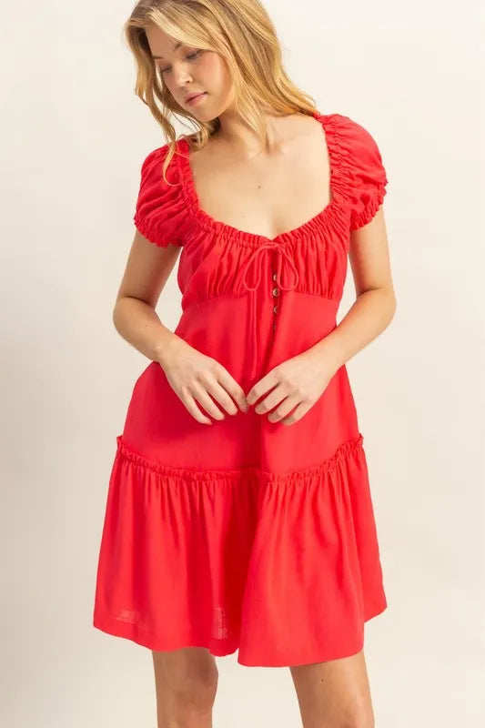 orange formal dress Ava Presley Simple Ruched Satin Prom Dress 47030