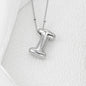 Bubble Letter Monogram Necklace A-L