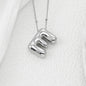 Bubble Letter Monogram Necklace A-L
