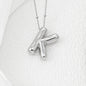 Bubble Letter Monogram Necklace A-L