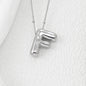 Bubble Letter Monogram Necklace A-L