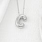 Bubble Letter Monogram Necklace A-L