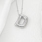 Bubble Letter Monogram Necklace A-L