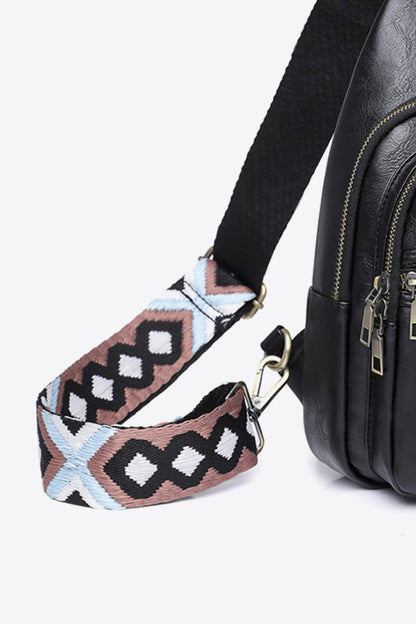 Adored It's Your Time Vegan Leather Sling Bag