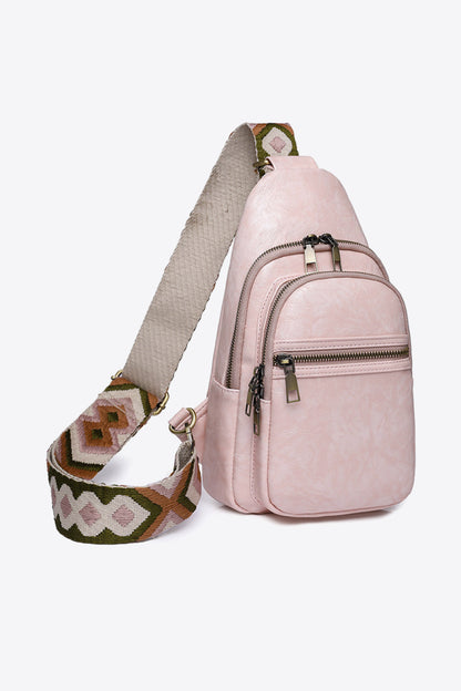 Adored It's Your Time Vegan Leather Sling Bag