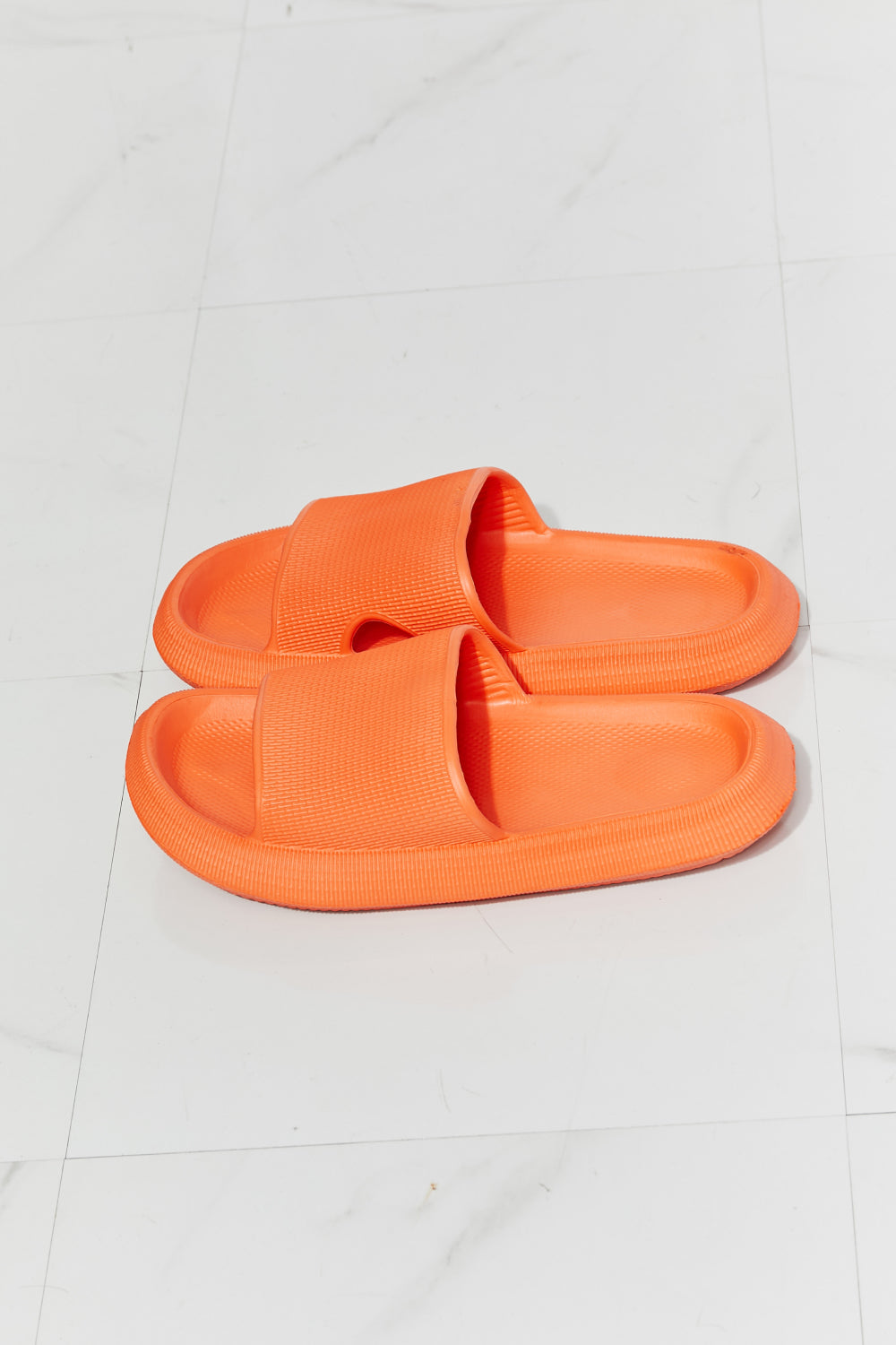 Open Toe Slide in Orange