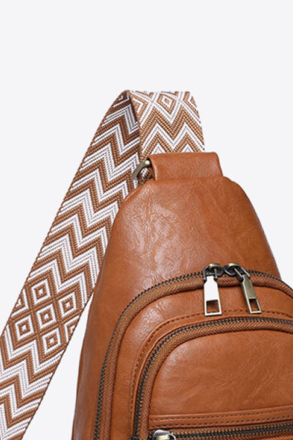 Adored It's Your Time Vegan Leather Sling Bag