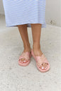 Forever Link Studded Cross Strap Sandals