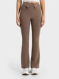 Wide Waistband Bootcut Sport Pants