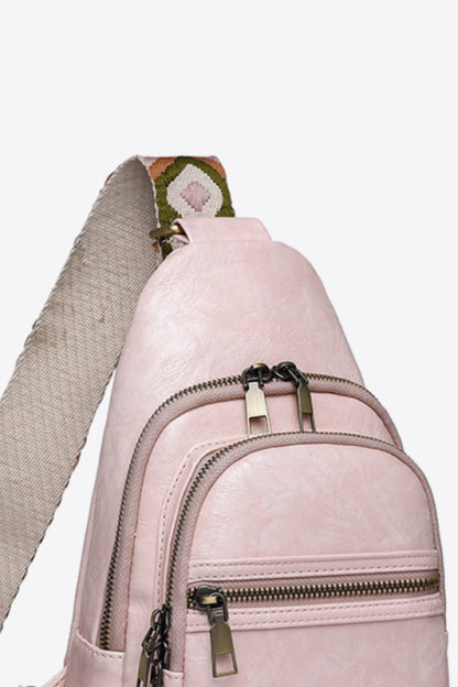 Adored It's Your Time Vegan Leather Sling Bag