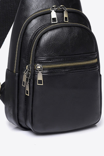 Adored It's Your Time Vegan Leather Sling Bag