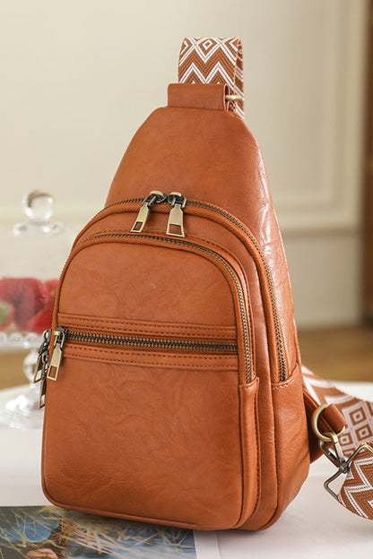Adored It's Your Time Vegan Leather Sling Bag