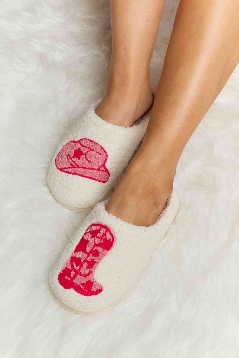 Plush Fleece Slide Slippers
