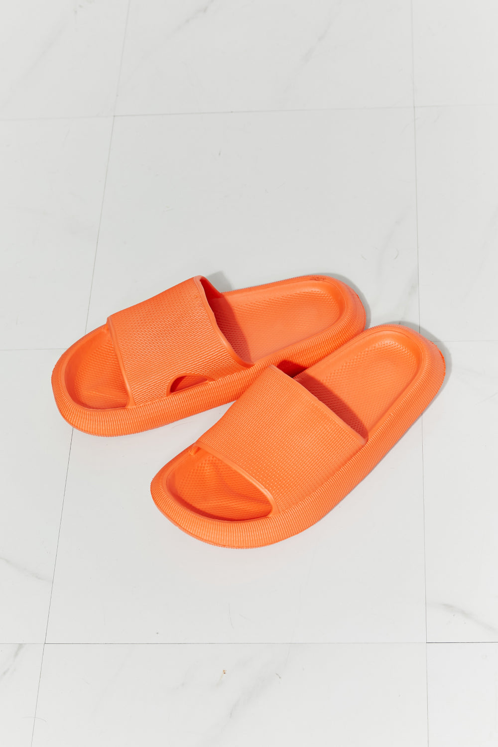 Open Toe Slide in Orange