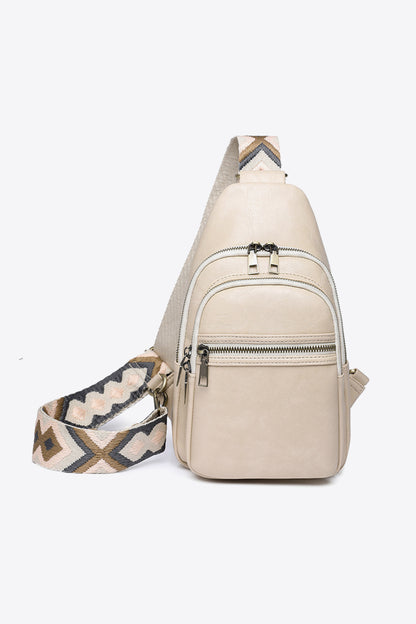 Adored It's Your Time Vegan Leather Sling Bag