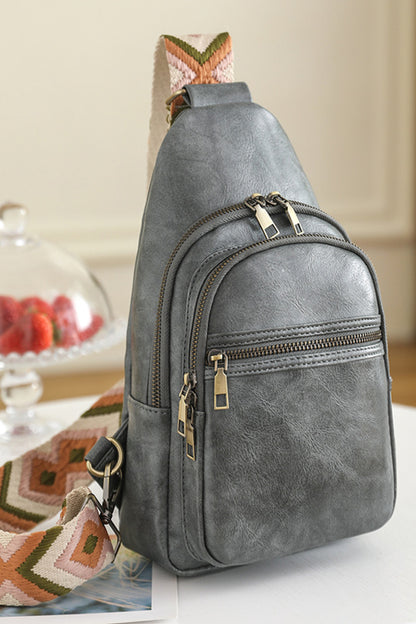 Adored It's Your Time Vegan Leather Sling Bag