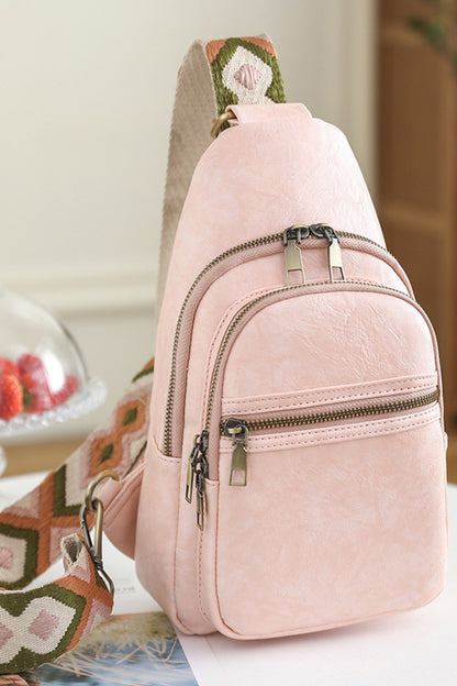 Adored It's Your Time Vegan Leather Sling Bag